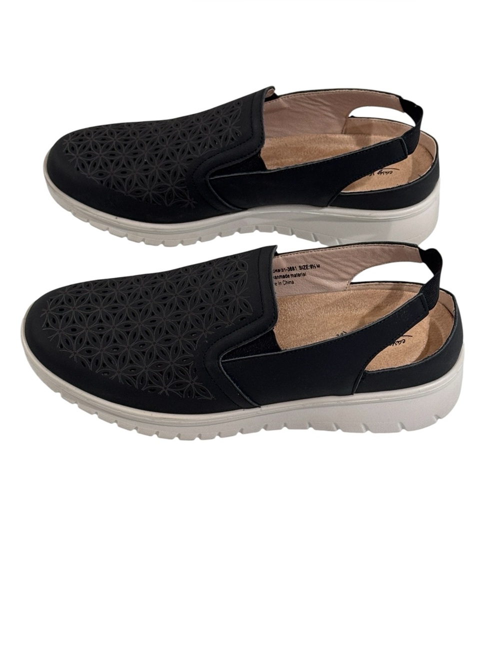 Easy Street Black Slingback Comfort Slip-On Shoes